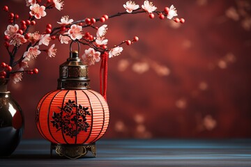 Red lantern for chinese new year