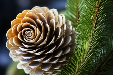 pine cone in the forest