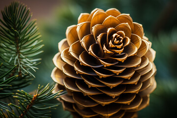 close up of pine cones