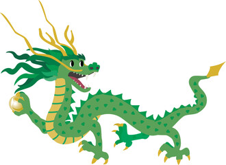 辰年の龍のイラスト