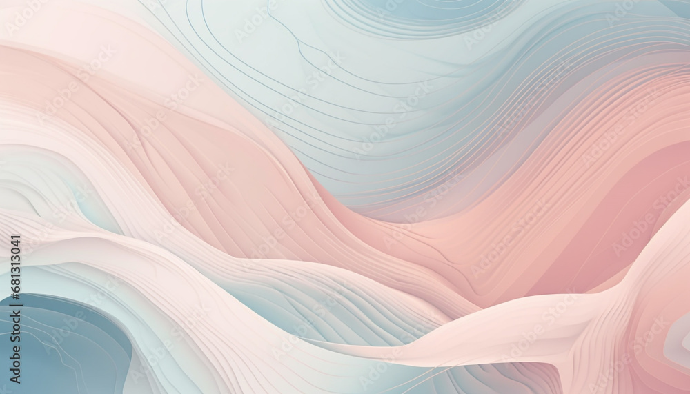 Poster smooth, flowing wave pattern in vibrant colors, digitally generated image generated by ai