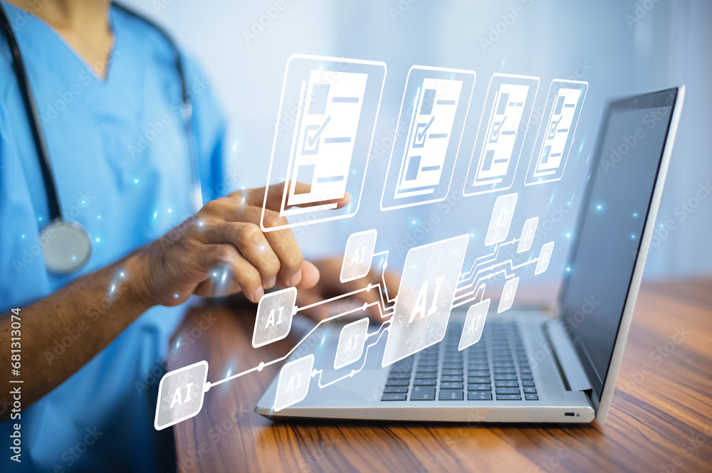 Poster doctor using ai technology for data document management