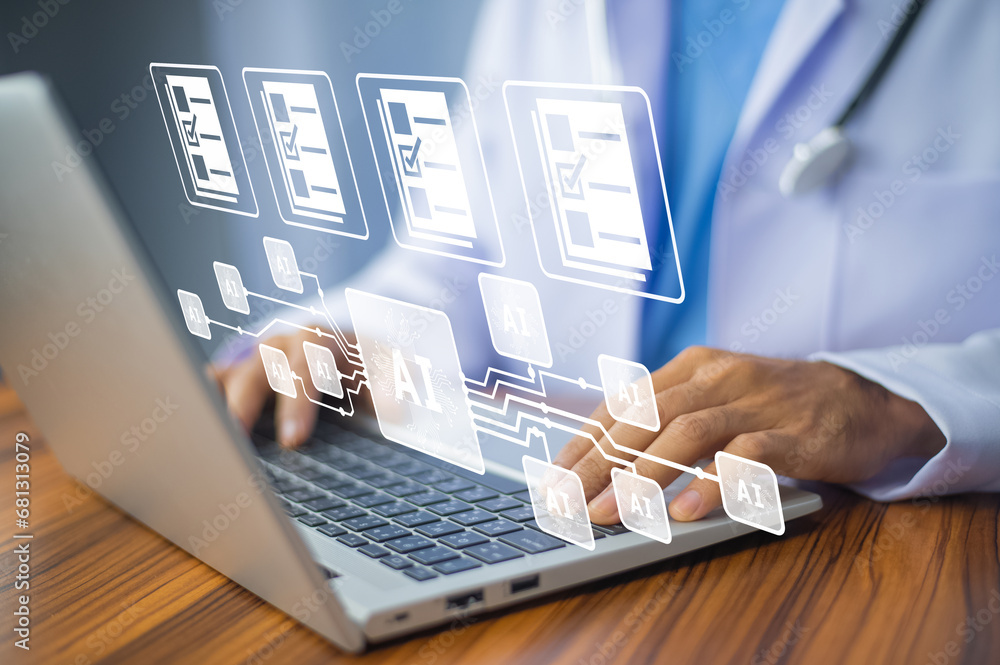 Poster doctor using ai technology for data document management
