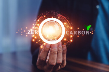 2030 zero carbon concept, 2023 zero carbon is the important for business in the world, Reduce...