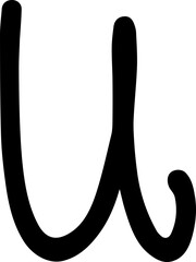 alphabet lowercase u