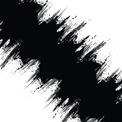 Grunge black scratched line