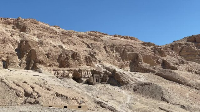Entrance of Senenmut Tumb, architect of Queen Hatshepsut Temple at The Valley of the Kings, Egypt