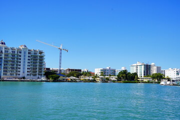 Sarasota bay harbor and bay landscape	