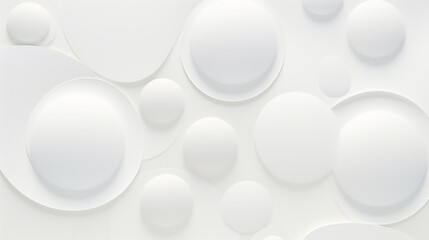 white Modern abstract light silver background elegant circle shape design. Paper circle banner with drop shadows.