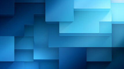 Blue and grey glossy squares abstract tech banner design. Modern abstract blue background design...