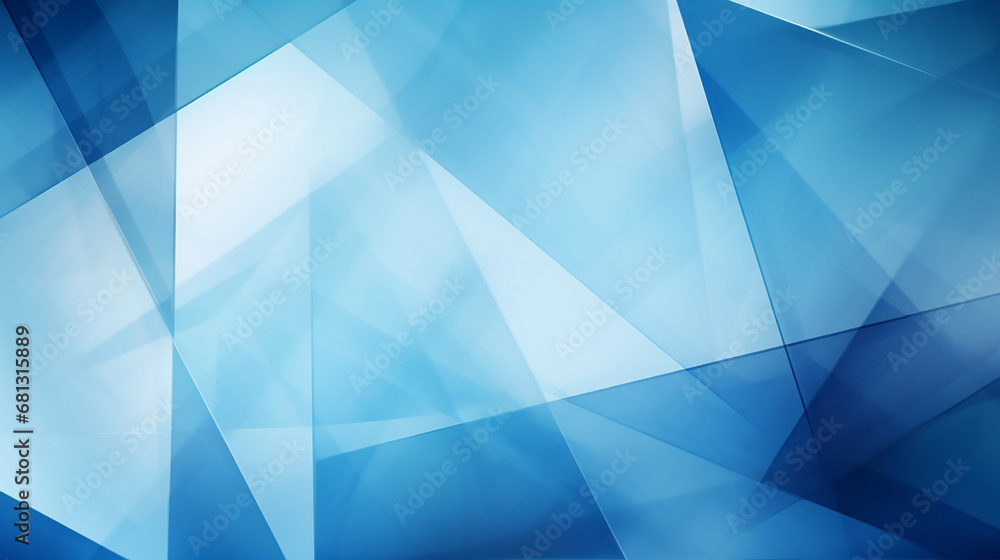 Aufkleber blue background abstract geometric pattern light. material in triangle diamond and blue squares shap