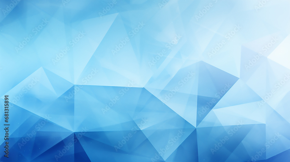 Poster blue background abstract geometric pattern light. material in triangle diamond and blue squares shap