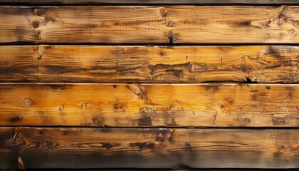 Weathered Wooden Wall with Textured Brown Planks