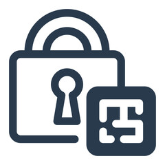 Secure Document Encryption Technology Icon