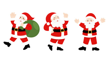 Christmas Day Santa Claus Flat Design Vector