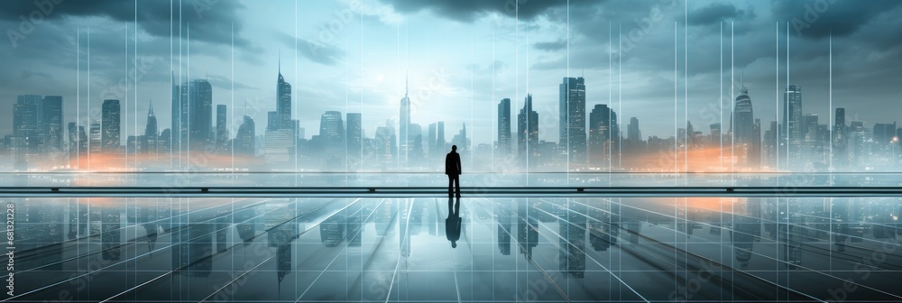 Poster business analysis 2023 how enterprises are positioning themselves in the new world of work, banner.