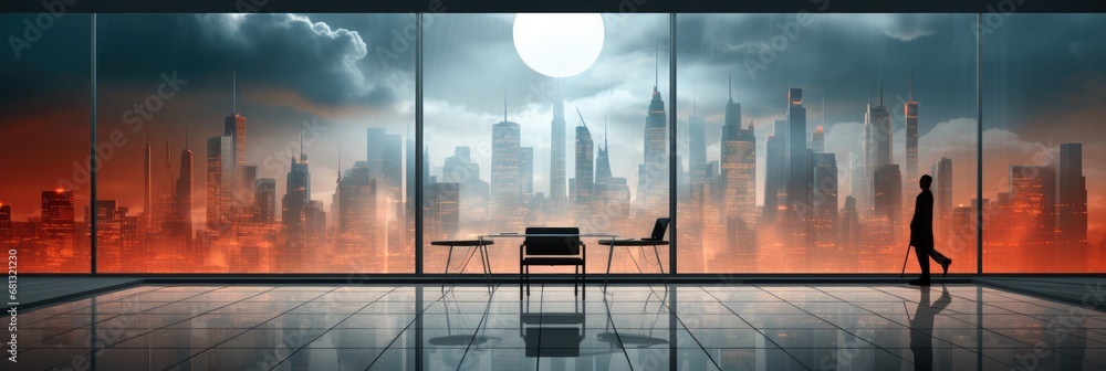 Poster business analysis 2023 how enterprises are positioning themselves in the new world of work, banner.