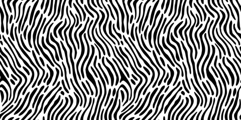 Abstract black and white line doodle seamless pattern. Creative squiggle style drawing background, trendy design with basic shapes. Simple hand drawn wallpaper print texture.	
 - obrazy, fototapety, plakaty