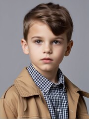 portrait of a child with new style