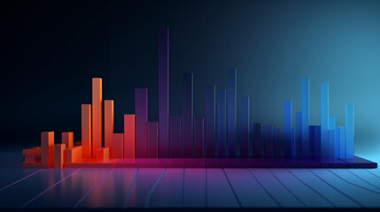 Naklejka premium Calculation of financial growth and investment, financial wealth money concept background illustration