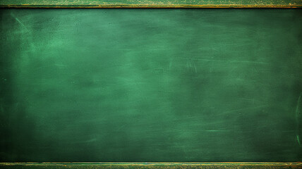 background blank green school chalkboard background with empty copy space