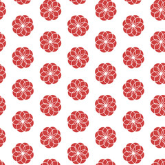 Digital png illustration of rows of red flowers on transparent background