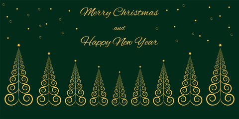 Vector illustration on the theme of winter holidays. Christmas and New Year for the design of banners, websites, greeting cards, flyers, calendars.