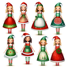 Christmas trees and Santa, Generating AI