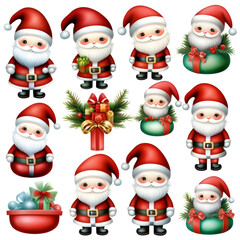 Christmas trees and Santa, Generating AI