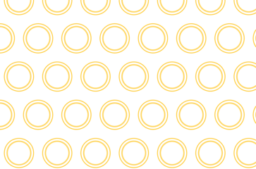 Digital png illustration of rows of yellow circles on transparent background