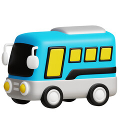 3D Travel Bus Passenger Icon