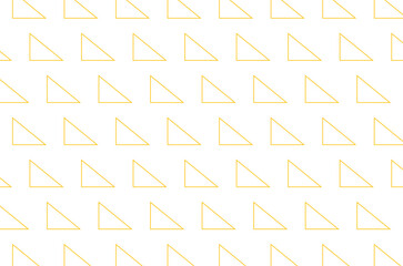Digital png illustration of yellow pattern of repeated triangles on transparent background
