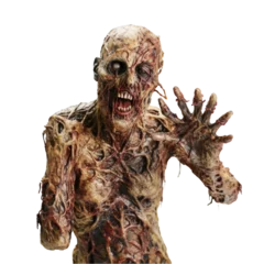 Foto op Canvas A Mysterious Zombie Statue Extending Its Creepy Arms to the World . Transparent background cutout. PNG file © LUPACO PNG