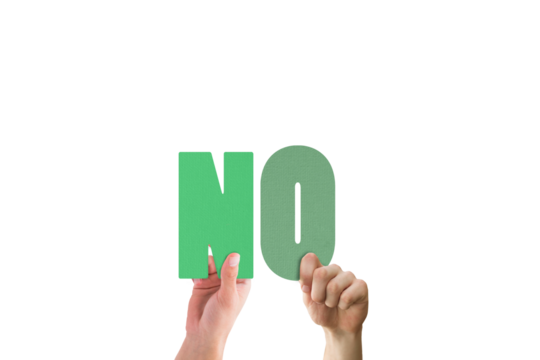 Digital png illustration of hands with no text on transparent background