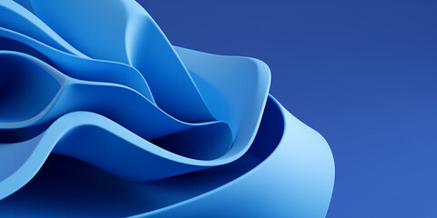 Beautiful blue abstract background, blue wallpaper, Generative AI