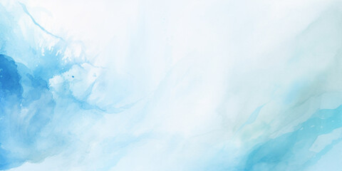 Fototapeta na wymiar Blue watercolor texture on a white background, blue watercolor background, Generative AI