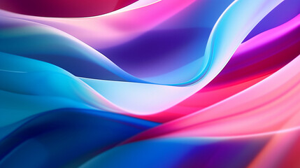 Fototapeta premium Colorful abstract background with waves, beautiful wallpaper, Generative AI
