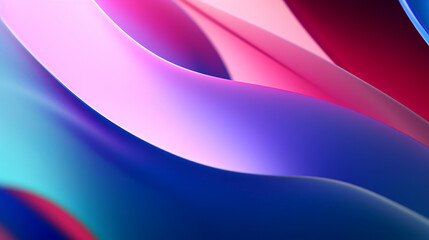 Colorful abstract background with waves, beautiful wallpaper, Generative AI