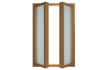 Digital png illustration of wooden window on transparent background