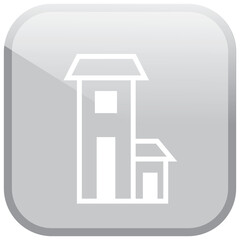 Digital png illustration of building elevation on transparent background