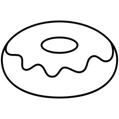 Obraz premium pastry donut icon