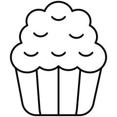 cupcake with icing and sprinkles