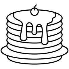 illustration of a pancake