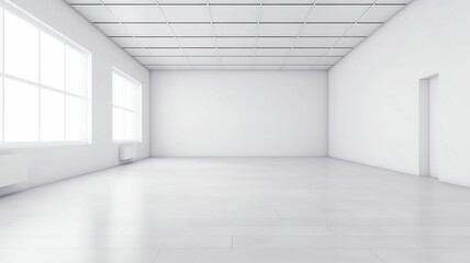 empty white room apartment copy empty space.