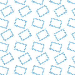 Digital png illustration of blue pattern of repeated blackboards on transparent background