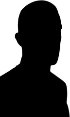 Digital png illustration of silhouette of sportsman on transparent background