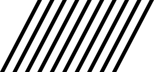 Digital png illustration of black diagonal lines repeated on transparent background - obrazy, fototapety, plakaty