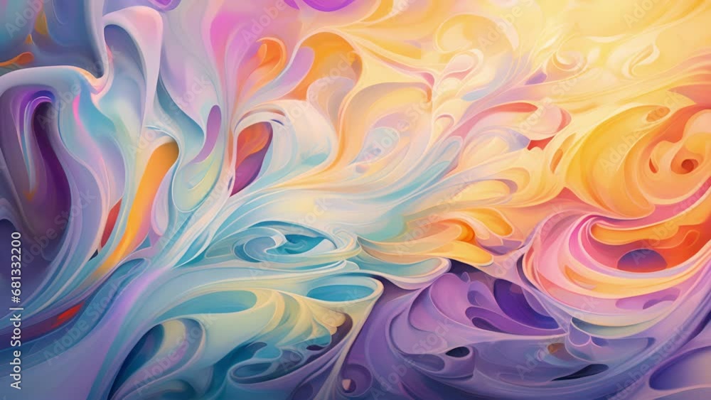 Poster a swirling mass of interlocking interweaving energy forms ebb and flow around each other creating in