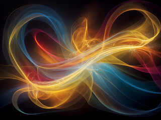 Light waves abstract wallpaper