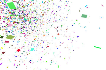 Digital png illustration of colourful abstract shape on transparent background